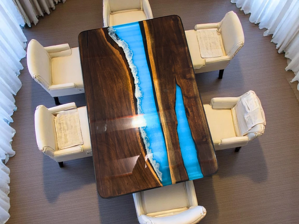 Trendy Epoxy Console Table for Entryway Interiors Masterpiece 